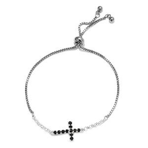 Thai Black Spinel Bolo Bracelet